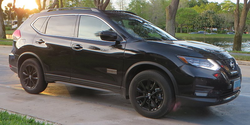 Image of black 2017 Nissan Rogue